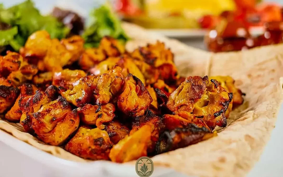 Saffron-Yogurt Chicken Kebabs