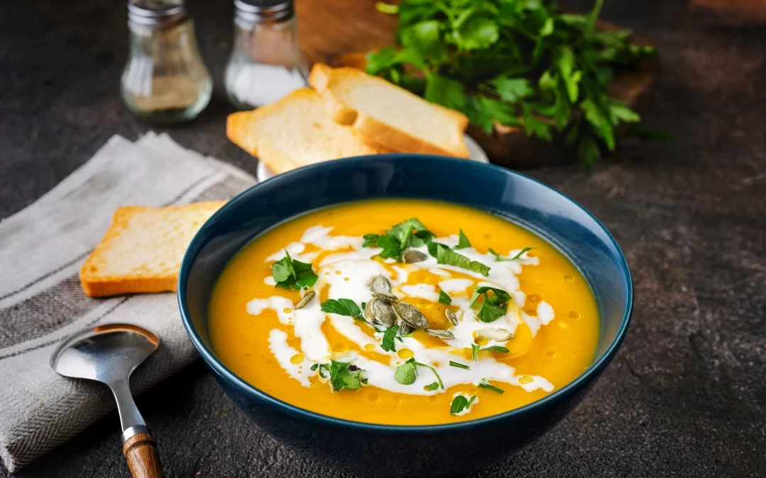 chicken soup with cream and saffron