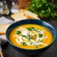 chicken soup with cream and saffron