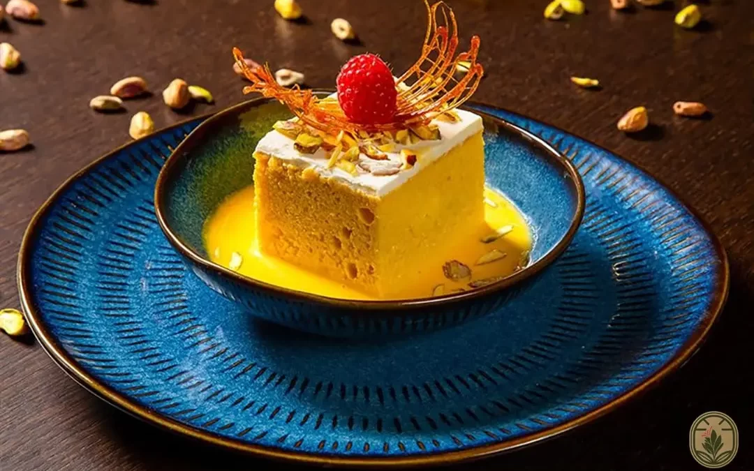 Saffron Milk Cake